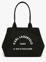 Schoudertassen Rsg Katoen Karl lagerfeld Zwart rsg B1W50010