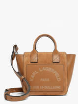 Cross Body Tas K Daily Leder Karl lagerfeld Bruin k daily B3W30325