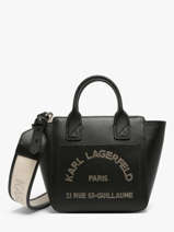 Cross Body Tas K Daily Leder Karl lagerfeld Zwart k daily B3W30324