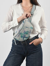 Belt Bag Tie & Dye Leder Paul marius Blauw tie & dye BANANTIE-vue-porte