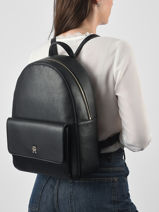 Rugzak Tommy hilfiger Zwart th icon AW18756-vue-porte