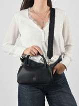 Handtas Th Logotape Tommy hilfiger Zwart th logotape AW18743-vue-porte