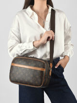 Cross Body Tas Second Life Louis vuitton Bruin second life P31VK450-vue-porte