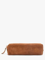 Etui Leder Milano Bruin velvet VE22116O