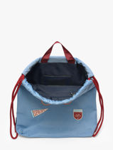 Sporttas Caramel et cie Blauw fier GA-vue-porte