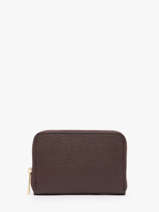 Portemonnee Leder Milano Bruin caviar CA19043O