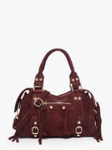 Cross Body Tas Velvet Leder Milano Violet velvet VE24093O