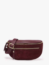 Heuptasje Leder Milano Violet velvet caviar VC24111