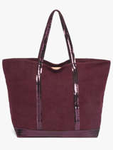 Schoudertas Met Rits L Le Cabas Linnen Vanessa bruno Violet cabas lin 31V40409
