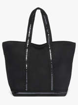 Handtas Cabas Katoen Vanessa bruno Zwart cabas 63140409