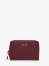 Portefeuille Torsade Leder Etrier Rood torsade ETOS090M