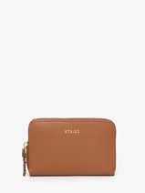 Portefeuille Torsade Leder Etrier Bruin torsade ETOS090M