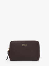 Portefeuille Torsade Leder Etrier Bruin torsade ETOS090M