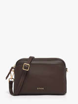 Cross Body Tas Torsade Leder Etrier Bruin torsade ETOS227S