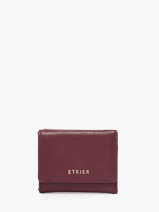 Portemonnee S Tradition Leder Etrier Rood tradition ETRA095S
