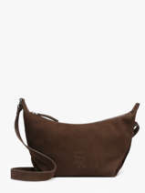 Cross Body Tas Cavalier Nubuck Leder Etrier Bruin cavalier nubuck ECAN228M