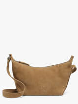 Cross Body Tas Cavalier Nubuck Leder Etrier Bruin cavalier nubuck ECAN228M
