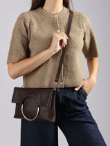 Cross Body Tas Tradition Leder Etrier Bruin tradition ETRA189M-vue-porte