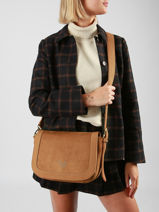 Cross Body Tas Ellebore Woomen Bruin ellebore WHEB04-vue-porte