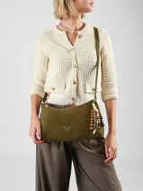 Cross Body Tas Ginseng Woomen Groen ginseng WGIN03-vue-porte