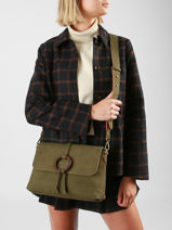 Cross Body Tas Verveine Woomen Groen verveine WVER03-vue-porte