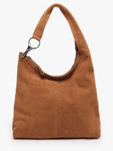 Schoudertas Leather Leder Biba Bruin leather JAP2L