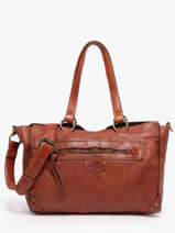 Cross Body Tas Heritage Leder Biba Bruin heritage AKA2L