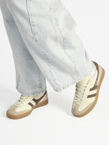 Sneakers Uit Leder Gola Goud women CLB744HC-vue-porte