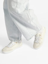 Sneakers Uit Leder Tommy hilfiger Wit women 9391YBL-vue-porte