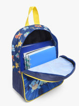 Rugzak 1 Compartiment Pokemon Blauw pokemon & friends 26FK201S-vue-porte