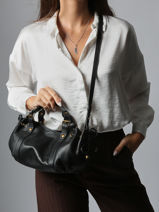 Cross Body Tas Icone Leder Gerard darel Blauw icone DES73410-vue-porte