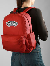 Rugzak 1 Compartiment Vans Rood backpack VN000H4Y-vue-porte