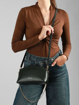 Cross Body Tas Athena Leder Michael kors Zwart athena S6G13C5L-vue-porte