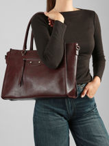 Handtas Seventy Mandoline Violet seventy 27711-vue-porte