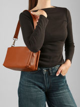 Cross Body Tas Caviar Leder Milano Bruin caviar CA25066O-vue-porte