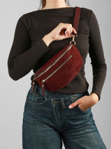 Heuptasje Leder Milano Violet velvet caviar VC24111-vue-porte
