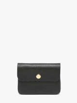 Portemonnee Leder Milano Zwart caviar CA23092O