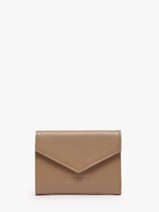 Portemonnee Foulonne Leder Lancaster Beige foulonne pm 29
