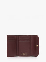Portemonnee Sierra Leder Lancaster Rood sierra pm 14-vue-porte