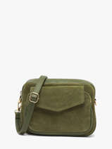 Cross Body Tas Velvet Caviar Leder Milano Groen velvet caviar VC25067