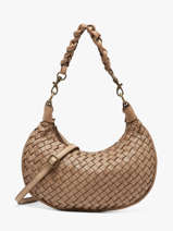 Cross Body Tas Dewashed Leder Milano Grijs dewashed DE26063