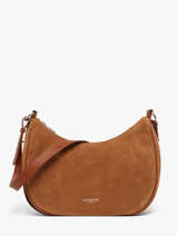 Schoudertas Suede Leder Lancaster Beige suede 82