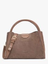 Handtas Suede Ida Leder Lancaster Beige suede ida 101