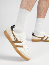 Sneakers Uit Leder Gola Wit men CMB744AW-vue-porte