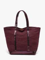Handtas Met Rits M Le Cabas Linnen Pailletten Vanessa bruno Violet cabas lin 31V40378