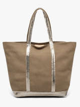 Schoudertas Cabas Cuir Leder Vanessa bruno Beige cabas cuir 8V40409