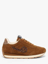 Sneakers Uit Leder No name Bruin women KNHRAQ04