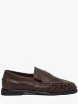 Mocassins Elmira Uit Leder Pavement Bruin women 24139779