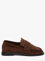 Mocassins Elmira Uit Leder Pavement Bruin women 24139347