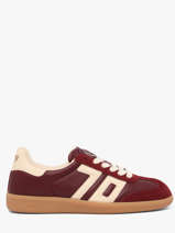 Sneakers Cloud Uit Leder Back 70 Rood women 214
